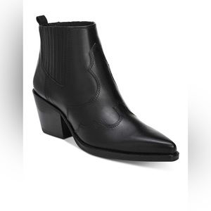 Sam Edelman Black Winona Western Booties